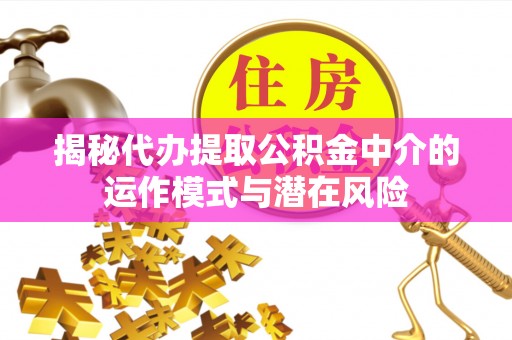 邵阳揭秘代办提取公积金中介的运作模式与潜在风险