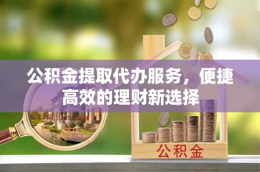邵阳公积金提取代办服务，便捷高效的理财新选择