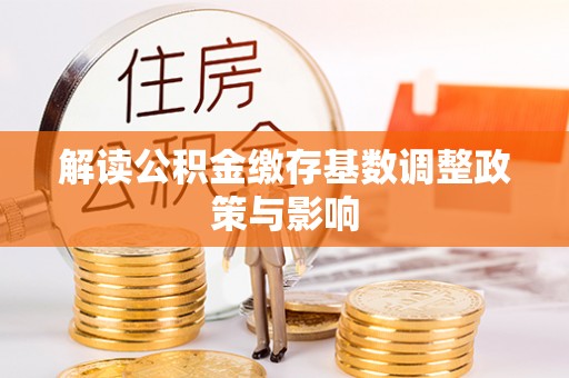 邵阳解读公积金缴存基数调整政策与影响