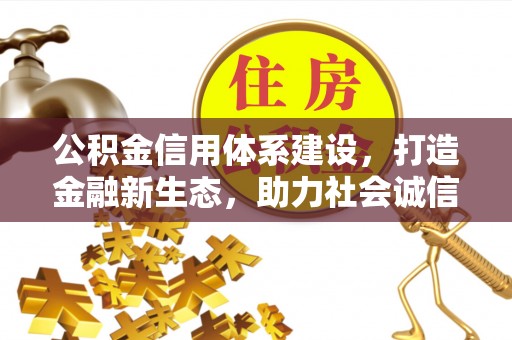 邵阳公积金信用体系建设，打造金融新生态，助力社会诚信发展