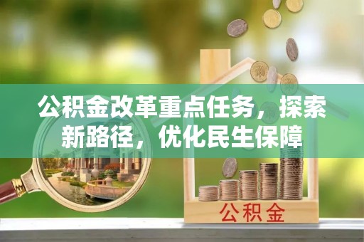 邵阳公积金改革重点任务，探索新路径，优化民生保障