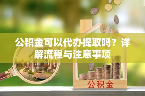 邵阳公积金可以代办提取吗？详解流程与注意事项