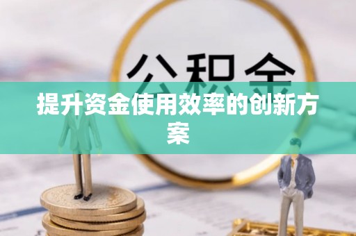 邵阳提升资金使用效率的创新方案