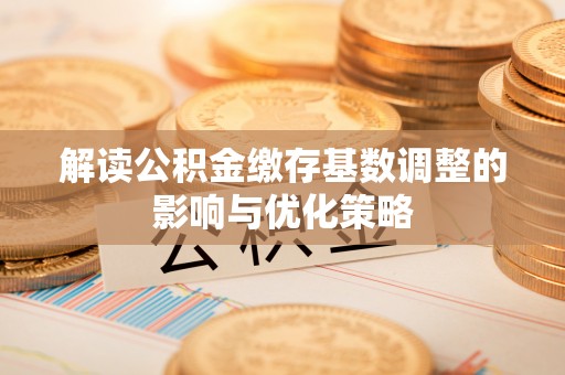 邵阳解读公积金缴存基数调整的影响与优化策略