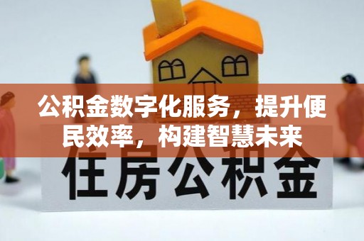 邵阳公积金数字化服务，提升便民效率，构建智慧未来