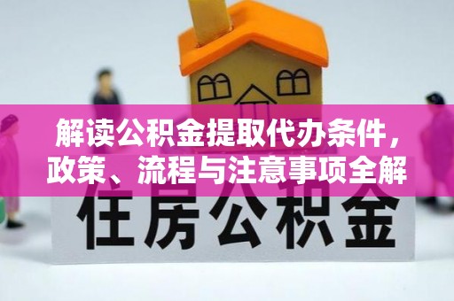 邵阳解读公积金提取代办条件，政策、流程与注意事项全解析