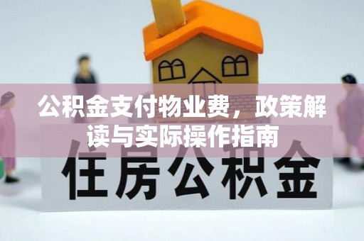 邵阳公积金支付物业费，政策解读与实际操作指南