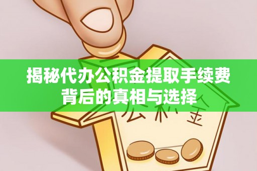 邵阳揭秘代办公积金提取手续费背后的真相与选择