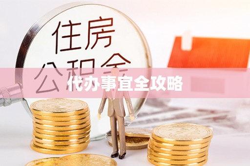 邵阳代办事宜全攻略