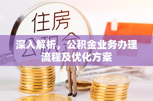 邵阳深入解析，公积金业务办理流程及优化方案