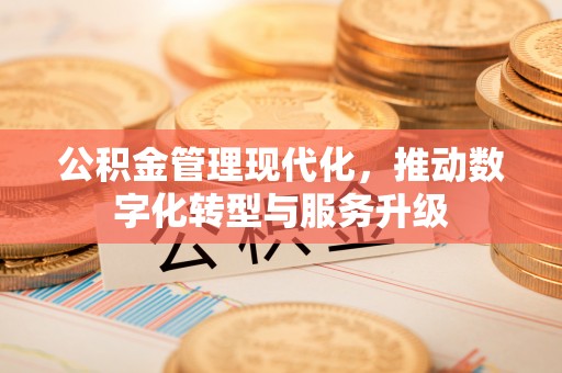 邵阳公积金管理现代化，推动数字化转型与服务升级
