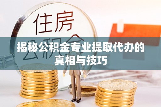 邵阳揭秘公积金专业提取代办的真相与技巧